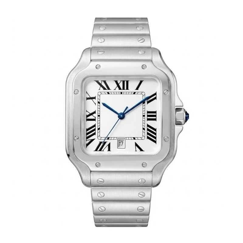 Cartier Watch Tank - Yeni Lüks Erkek Kuvars Saat Klasik
