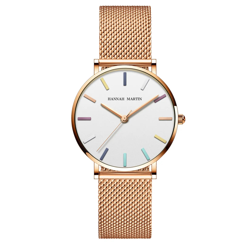 Luxury Watch Brands Logo - Minimalist Kadın Saati Özel Logo Altın