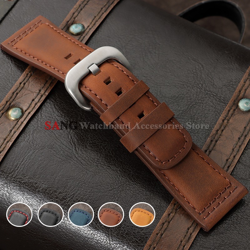Luxury Watch Online - 28mm Vintage Deri Kordonlu Saat Dana