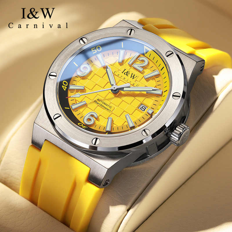 Luxury Watch Rubber Strap - CARNIVAL High-End Serisi IW Marka Lüks