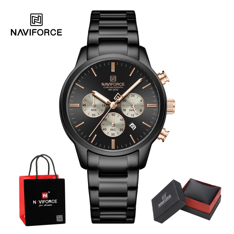 Luxury Watch Unique - NAVIFORCE Erkek Kuvars Kronograf Saat Su
