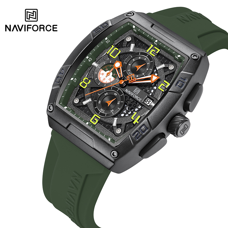 Field Watch Military - NAVIFORCE Erkekler Kuvars Çok fonksiyonlu Takvim