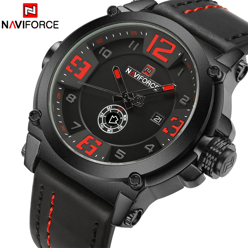 Field Watch Military - Üst Marka Lüks NAVIFORCE Erkekler Spor