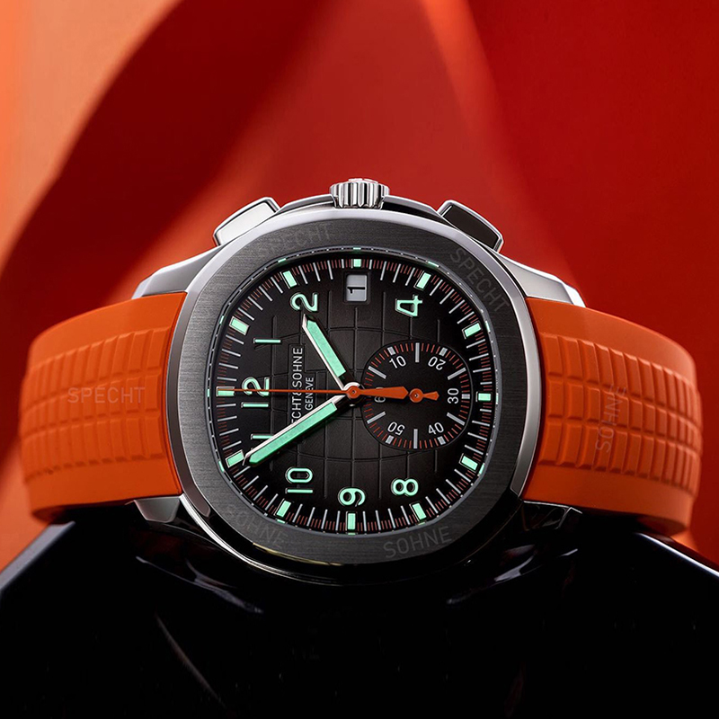 Luxury Watch Rubber Strap - Rahat moda spor erkek Quartz saat