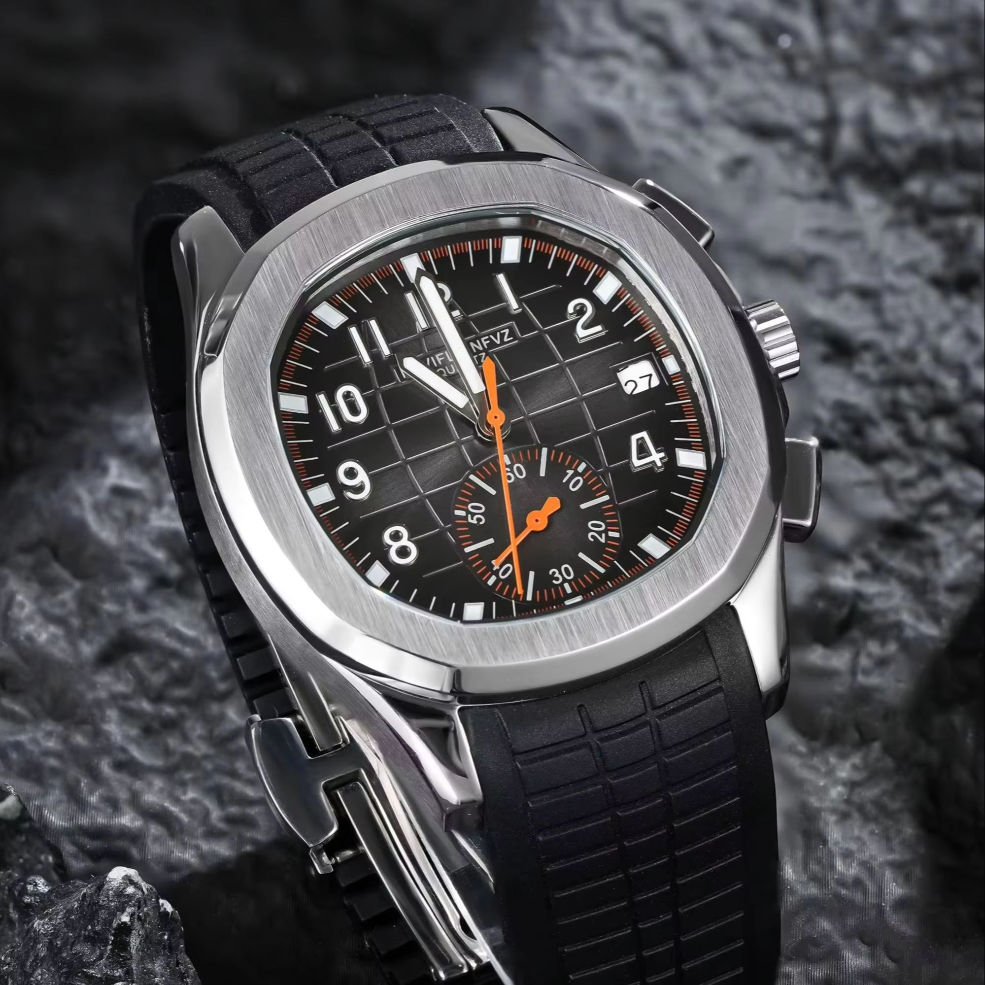 Luxury Watch Rubber Strap - 40MM erkek lüks saat NAVIFLZ NFVZ