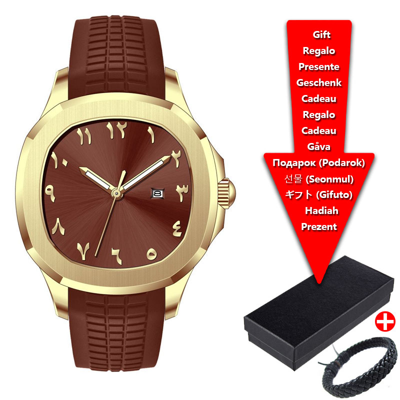 Luxury Watch Brands Logo - Lüks Marka Erkek Saati Silikon Kayış,
