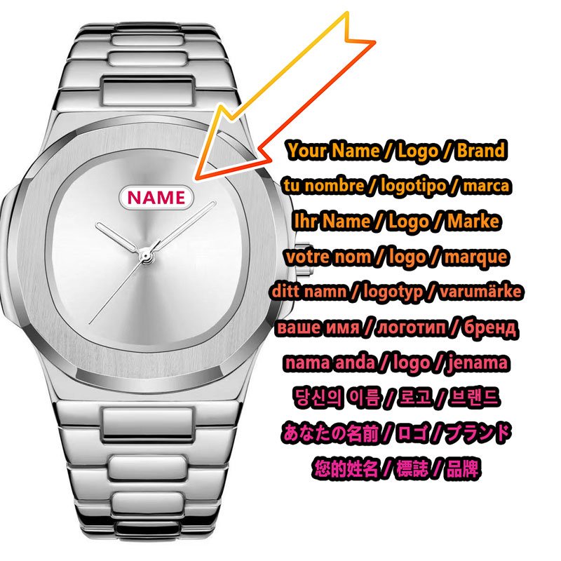 Luxury Watch Brands Logo - Özel Logo Erkek Kuvars Saat Minimalist