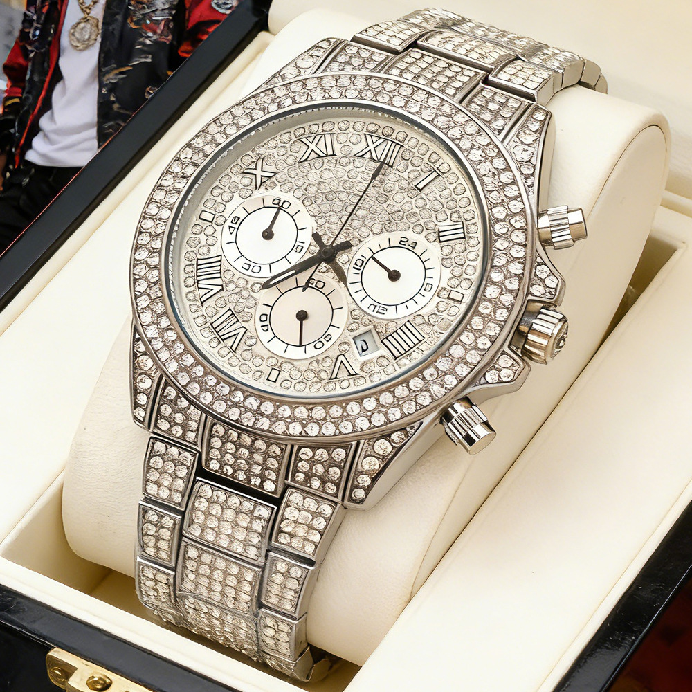 Logo Yok Gümüş Altın Tam Elmas - Luxury Watch Brands Logo incelemesi ve fiyatı