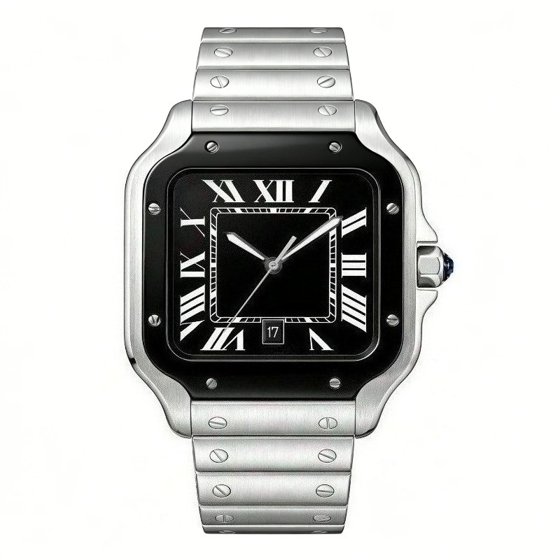 Yeni Lüks Erkek Kuvars Saat Kl - Cartier Watch Tank incelemesi ve fiyatı