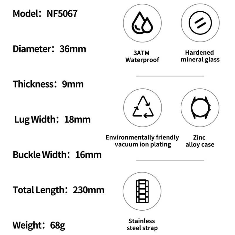 NAVIFORCE Bayanlar 3ATM Su Geç - Luxury Watch Black incelemesi ve fiyatı