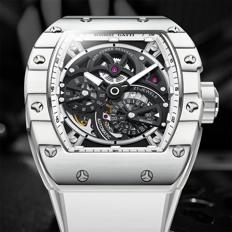 BONEST GATTI Erkek Mekanik Saa - Luxury Watch Rubber Strap incelemesi ve fiyatı