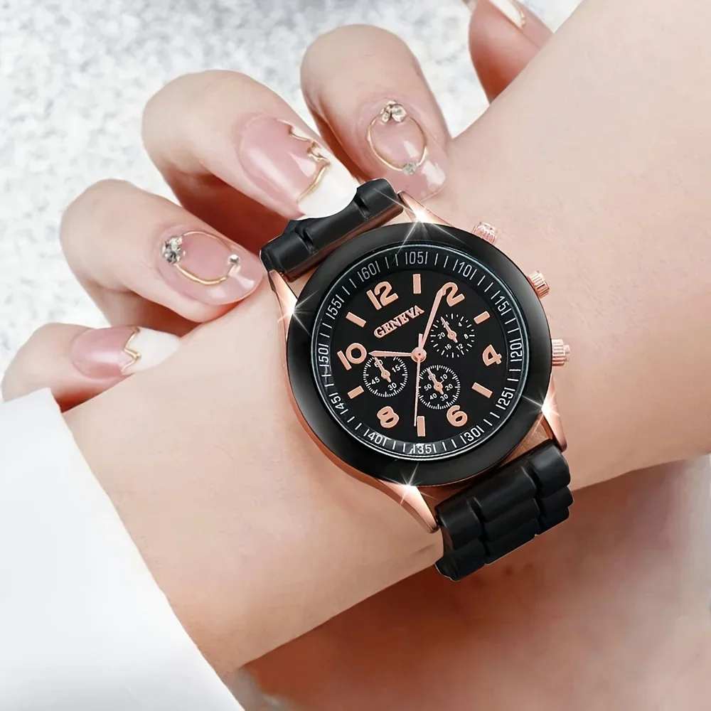 2 adet lüks kadın saati seti m - Luxury Watch Rubber Strap incelemesi ve fiyatı