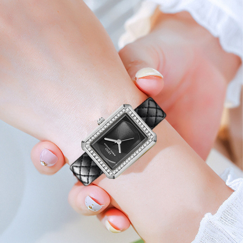 Moda Deri Kadın Izle Dikdörtge - Luxury Watch Black incelemesi ve fiyatı