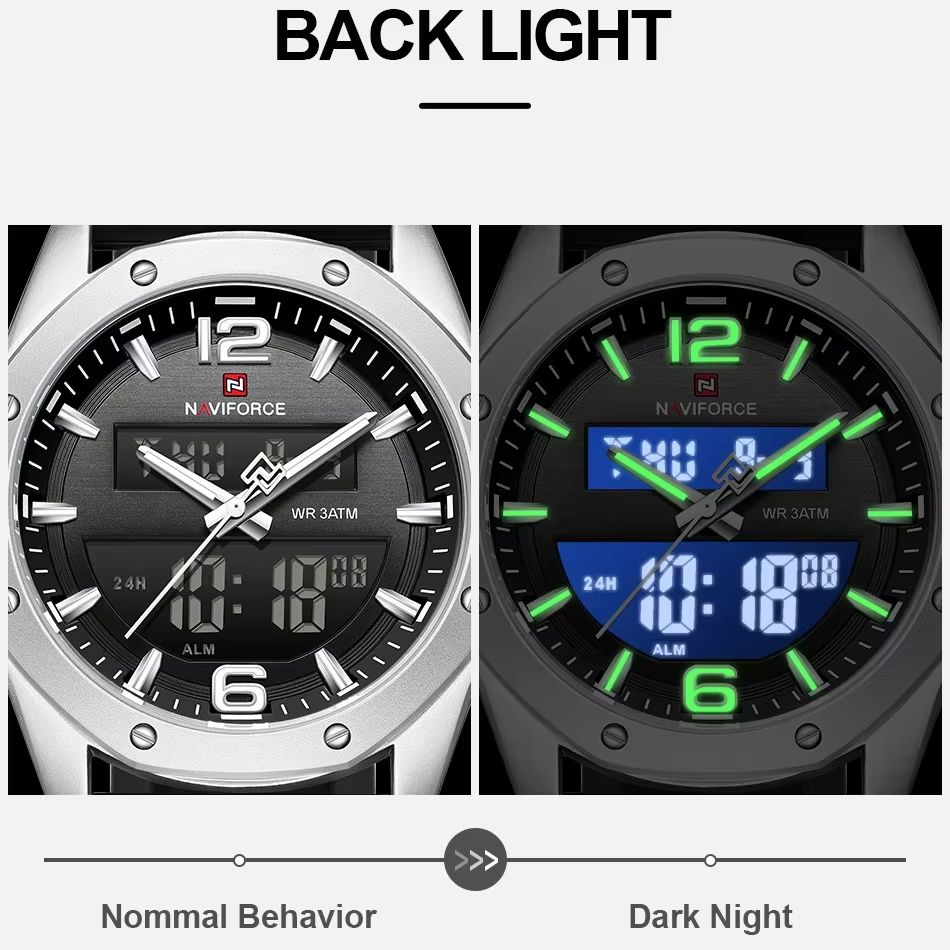 NAVIFORCE Erkekler Kuvars LCD  - Field Watch Military incelemesi ve fiyatı