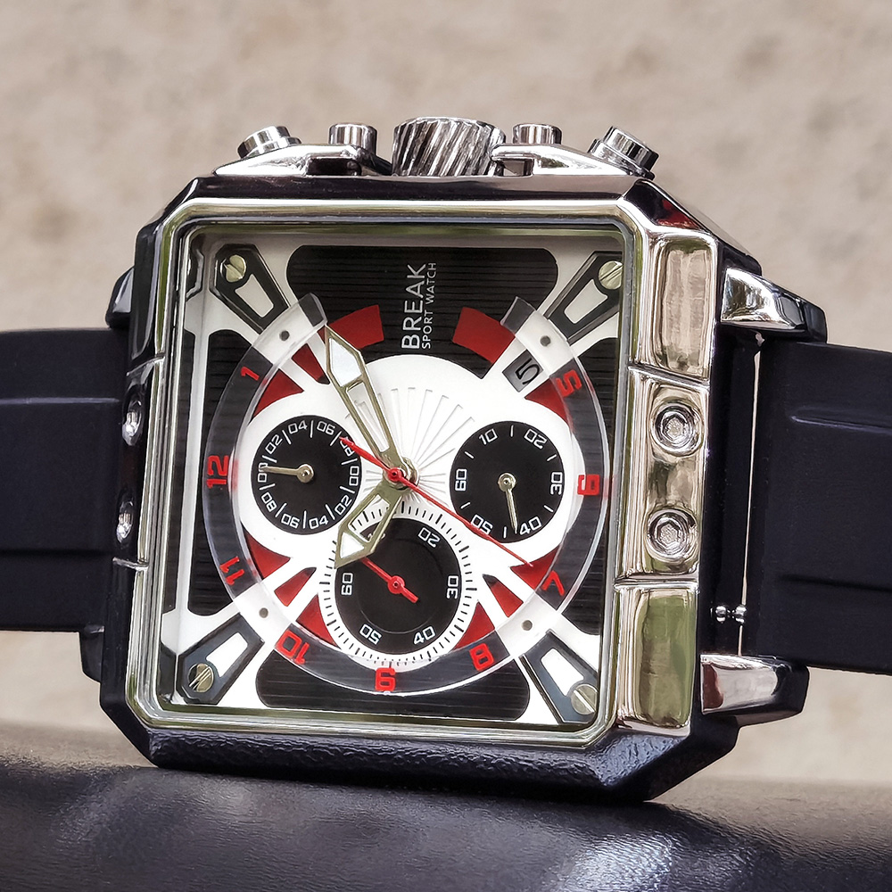 Yeni Lüks Üst Marka Kronograf  - Luxury Watch Rubber Strap incelemesi ve fiyatı