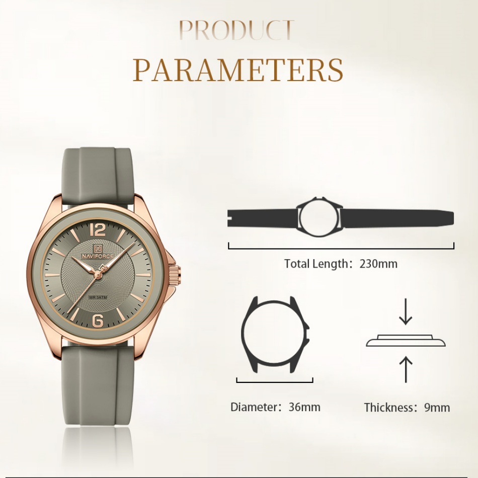 Yeni Stil NAVIFORCE kadın Saat - Luxury Watch Black incelemesi ve fiyatı