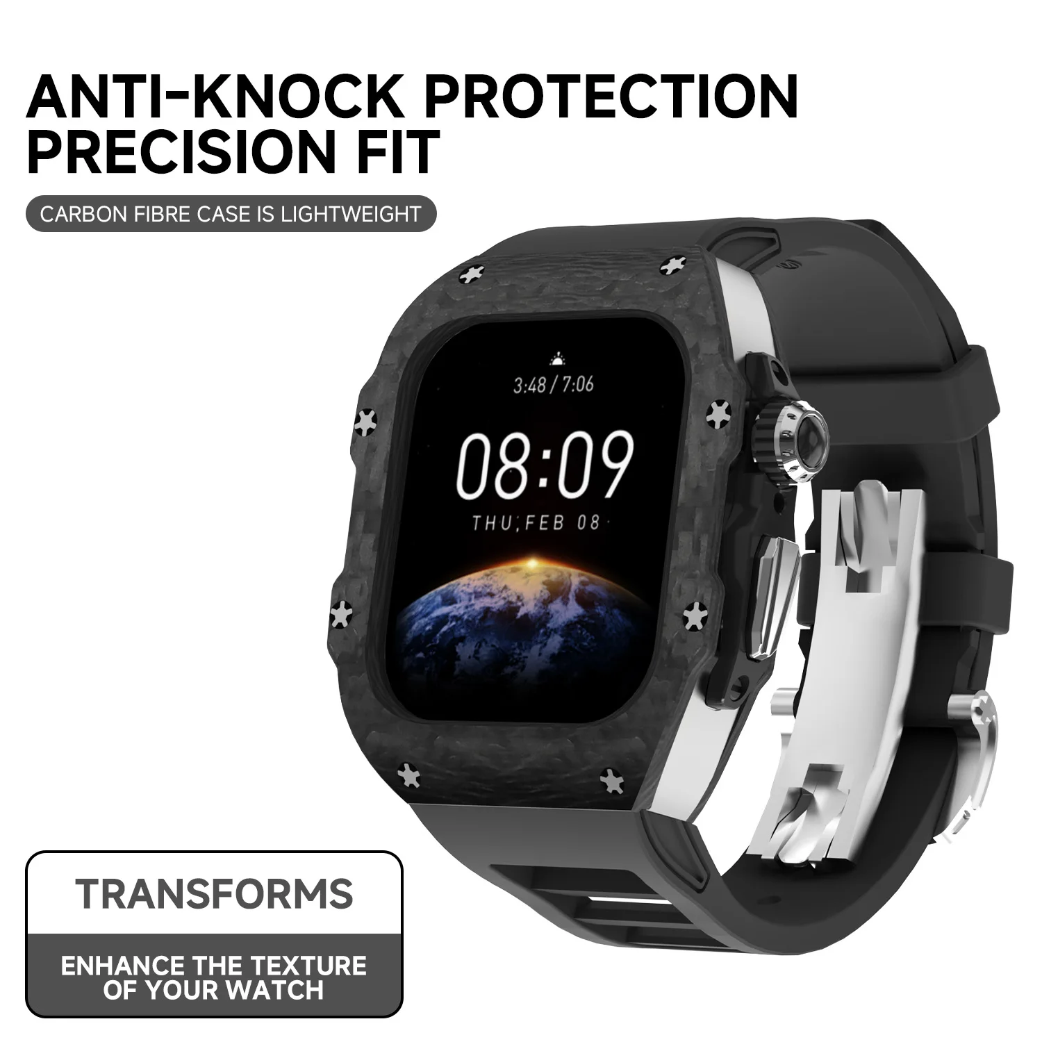 Apple Watch 10 42mm 46mm için  - Luxury Watch Rubber Strap incelemesi ve fiyatı