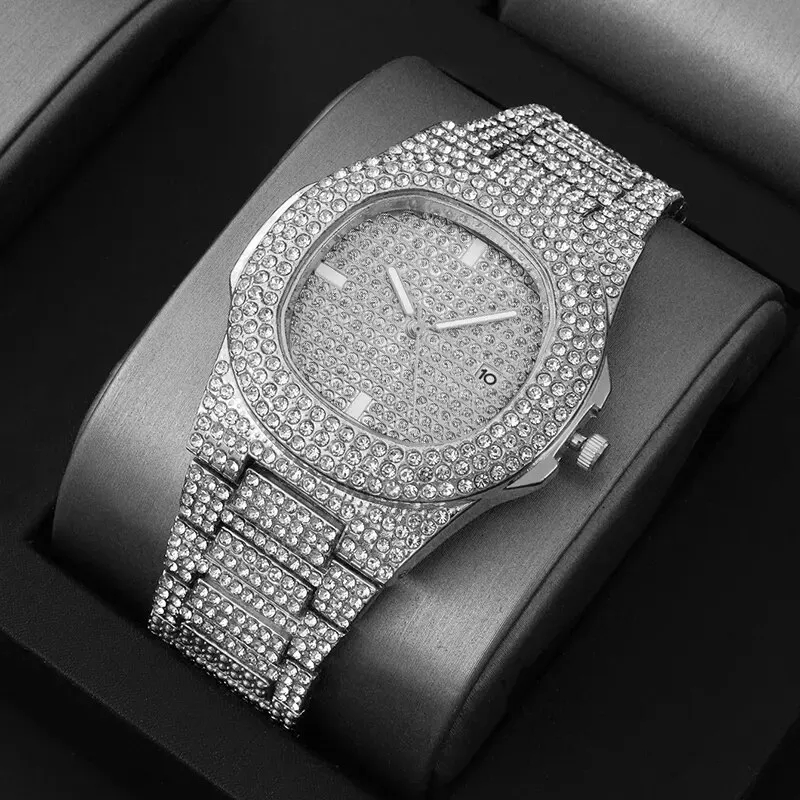 Yeni Moda Tam Elmaslı Erkek Sa - Luxury Watch Trading incelemesi ve fiyatı